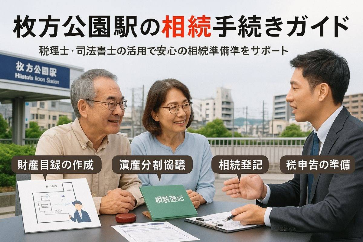 枚方公園駅周辺で相続手続き！専門家に相談するメリットや必要な手続きについて