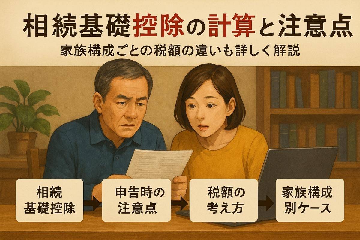 相続財産の基礎控除の計算方法や申告で注意すべき最新改正と家族構成別税額解説